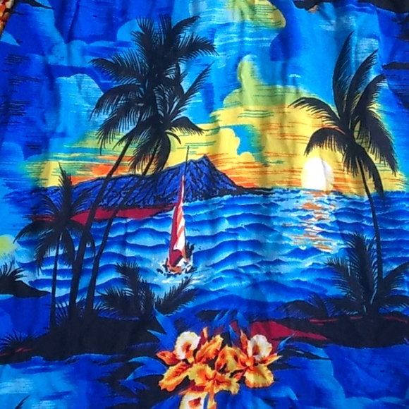 HAWAII HANGOVER SMOCK BACK  HALTER FLORAL DRESS GIRLS 12 - Picture 2 of 6